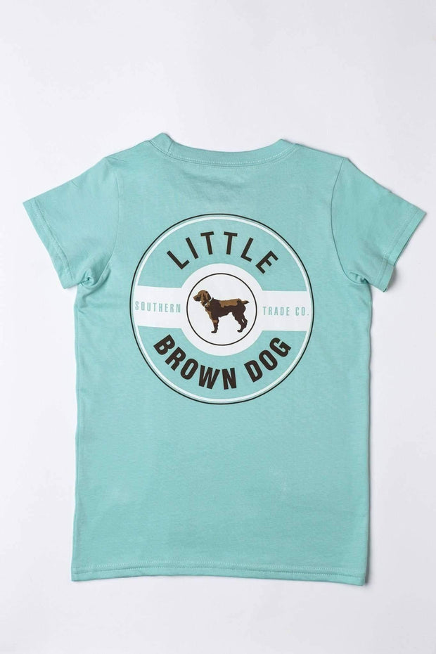Copy of Classic Logo Kid&amp;amp;#39;s Short Sleeve Shirts T-Shirt Little Brown Dog Southern Trade Co Mint Julep S