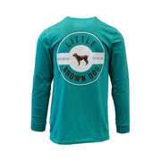Copy of Little Brown Dog Classic Logo Long Sleeve T-Shirt T-Shirt Little Brown Dog Southern Trade Co Outerbanks Teal XXL