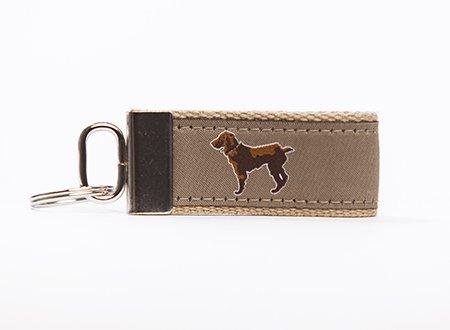 Little Brown Dog Key Fob - Khaki - Little Brown Dog Southern Trade Co