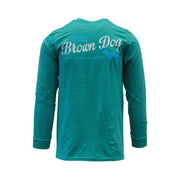 Copy of Pop Bottle Long Sleeve T-Shirt Long Sleeve T-Shirt Little Brown Dog Southern Trade Co Outerbanks Teal S