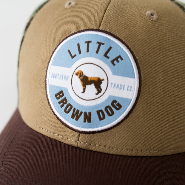 Little Brown Dog Trucker Hat - Brown Hat Little Brown Dog Southern Trade Co